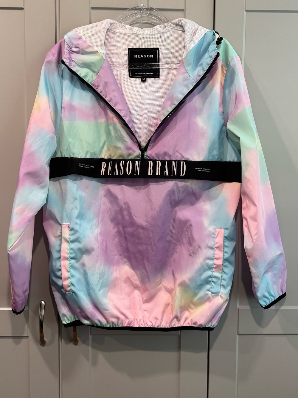 Reason Pastel Tie-Dye Windbreaker - Pink, Purple, Blue, Mint
